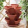 Kashpo multi -tiered “cascade”, 3 pcs, 12 l (section 4 l), terracotta color