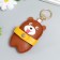 Trick to the leatherette to the pocket "Bear Bear" 9x5.7 cm