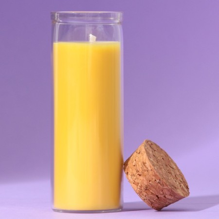 Candle in the flask "Almond", height 8 cm-3