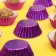 Baking form round, 3.5 x 2 cm purple