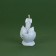 Interior curly candle "Dragon", gray, without aroma