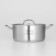 Hanna Knövell stainless steel pan with a lid, 3 l, d = 20 cm, h = 9.5 cm, wall thickness 0.6 mm, induction