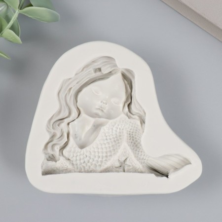 Mold Silicon "Sleeping Little Mermaid" 8x8.8x2.2 cm