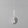 Suspended lamp with a gallo ceiling, 60W, E14, 18.5x6.5 cm