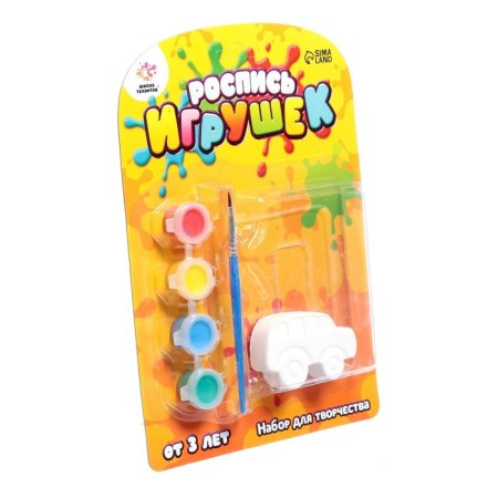 Set for creativity "painting toys from gypsum", auto mix-8