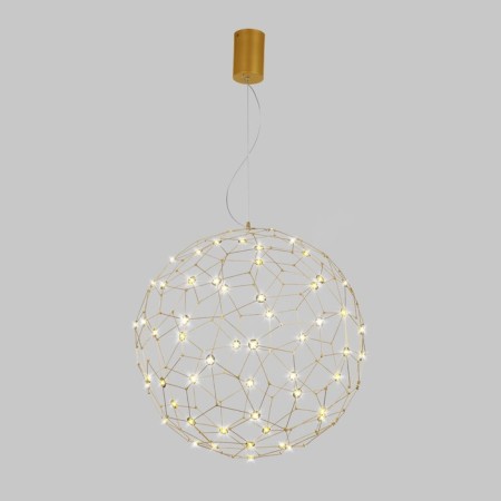Suspended Bogate’s Aliote 452/1, LED, 30 W, 3000K, 2403LM, 800x800 mm, Copper color