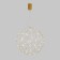 Suspended Bogate’s Aliote 452/1, LED, 30 W, 3000K, 2403LM, 800x800 mm, Copper color