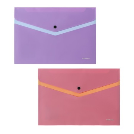 Folder-convert on the Erichkrause "Soft Manga" button, with additional. pocket, a4, in a package, mix
