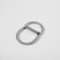 The half -ring for bags is double, d = 25 mm, thickness - 2.5 mm, 2 pcs, silver color