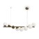 Suspended lamp Freya Fr5199PL-08BS1 Zing, 1040x130x1200 mm, E27, 8x60W, brass color