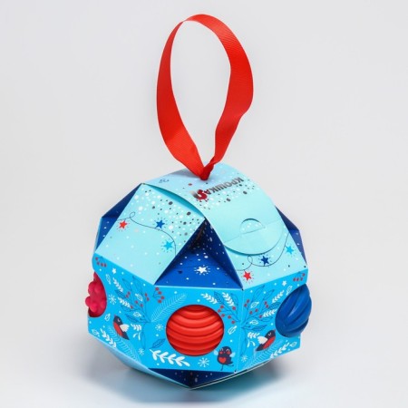 Gift set of developing balls for the New Year "Christmas ball", with a squeak, 7 pcs.-6