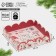 Box for confectionery with PVC lid "Winter Vacations", 13 x 13 x 3 cm, New Year