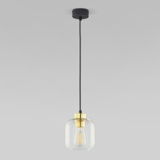 Suspended lamp with a glass ceiling Marco, 60W, E27, 14x14 cm