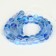 Busins ​​made of natural stone "Cat Eye", set 46 pcs., Size 1 pc. - 8 mm, matte blue