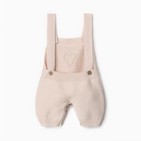 Combine Children's Knitted Minaku, height 62-68, beige color-6