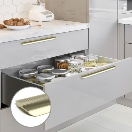 Cappio RSC030 handle, m/o 224 mm, satin gold color