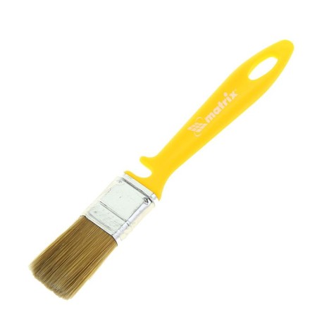 Matrix flat brush, for varnishes, 25x10 mm, plastic handle, artificial bristles