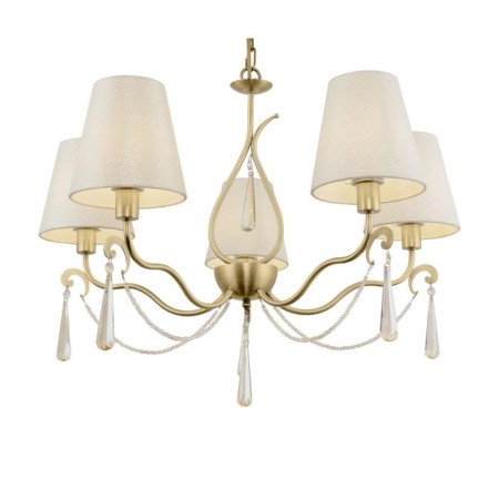 Madeline chandelier, 5x40W E14, brass color-1
