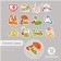 Stickers for creativity "Cartoon snakes" embossing gold set 48 pcs 9x7x0.8 cm