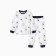 Pajamas for a boy (longshit/pants), white color/astronauts, height 110 cm