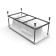 Santana bathtub frame, 150 cm length complete with assembly bag