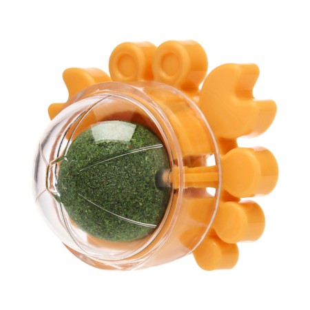 A toy for cats with cat mint "crab", 6.8 cm, yellow-1