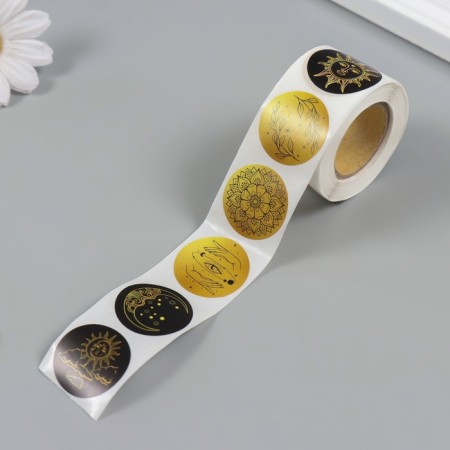 Stick Paper "Sun and Moon" D = 2.5 cm 252 pcs in roll-4