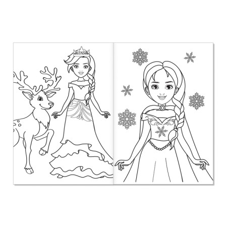 Coloring "Snow Princess", A5, 12 p.-1