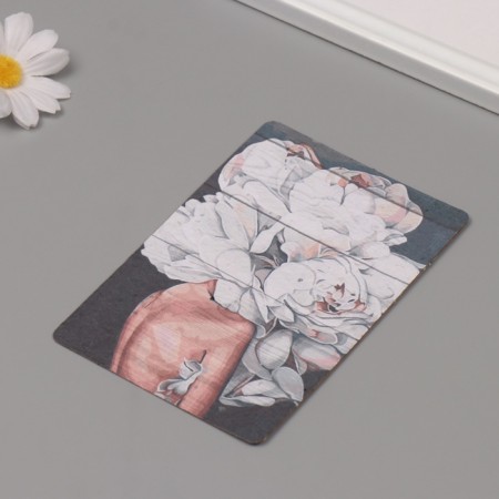 Growing postcard "Girl in peony!" 10*15 cm-1