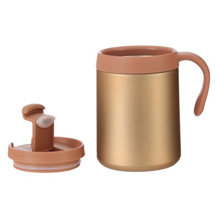 Thermal circle, 450 ml, Hot & Cool, retains heat 12 hours, 13 x 16 cm, gold-1