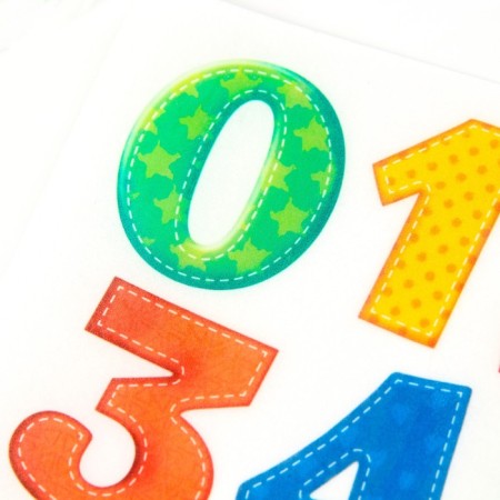 Waffle pictures edible “children's numbers” for cupcakes, Konfinetta cake, 1 sheet A5-3