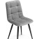 Stool on a metal frame chilli to metal/velor, black/dark gray 44x50x85 cm