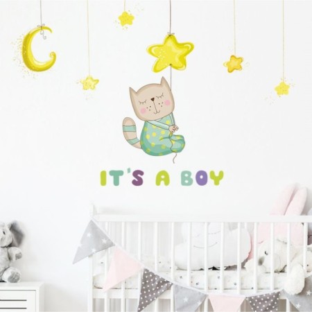 Sticker Plastic Interior color "Cat in the pajamka" 30x90 cm