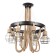 Lamp "Ronald" 8he27 60W black 75x75x75cm