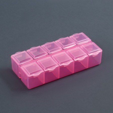 Organizer for decor, 10 cells, 8.7 × 4.3 × 2 cm, pink color-3