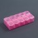 Organizer for decor, 10 cells, 8.7 × 4.3 × 2 cm, pink color