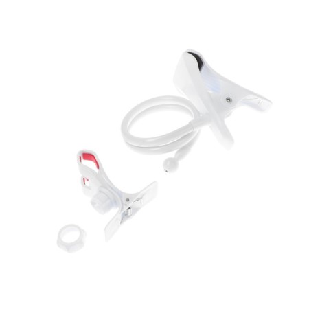 The tripod is flexible with a clothespin and a luminaire holder, Ritter, white