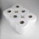 White toilet paper with perforation, for the dispenser, 2 layers, 130 meters