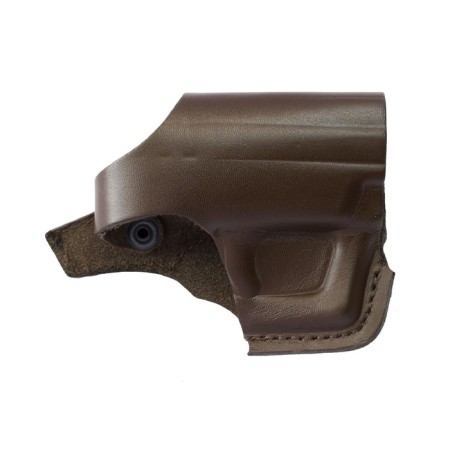 Motra -shaped holster with a bracket, under MR461 guard, leather, mix of flowers-1