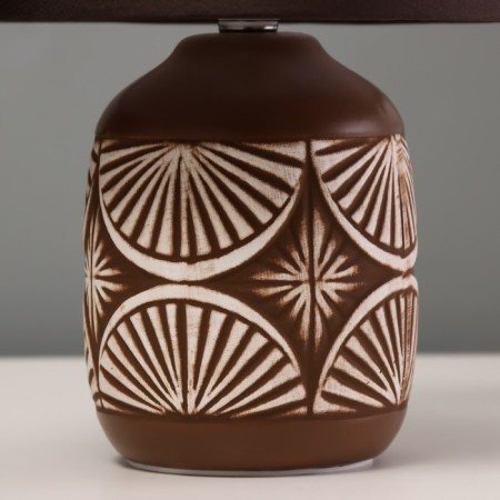 Table lamp "Margaret" E14 40W brown 17x17x27cm-3