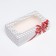 Folding box with a window for a marshmallow "peas with a bow", 25 x 15 x 7 cm