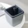 Kashpo with auto -watering munchen, 1.5 l (850 ml), 13 × 13cm, h = 16.8 cm, color gray color