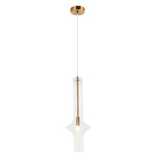Suspension lamp GLASO 1XE14 40W, size 18x18x57-150 cm, bronze color