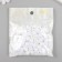 Beads for creativity plastic "Cube with flattened edges" White set 30 g d = 0.8 cm