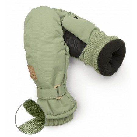 Children's mittens, size 14-15, khaki color-1