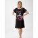 Night shirt female Love, size 46, black color