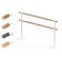 Portable choreographic machine two -row №1 oak, white legs