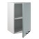 Hinged cabinet 400 Simple, 400x300x600, dusty green/white
