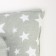 Stars pillow 20x25 cm, gray, flannel 170 g/m, cotton 100%