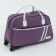 Road bag on wheels, outer pocket, purple color